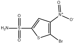 5-broMo-4-nitrothiophene-2-sulfonaMide 구조식 이미지