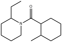 2-에틸-1-[(2-메틸시클로헥실)카르보닐]피페리딘 구조식 이미지