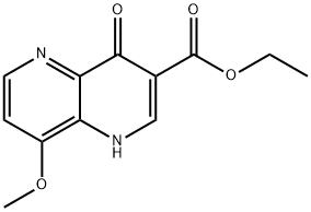 ethyl 1,4-dihydro-8-Methoxy-4-oxo-1,5-naphthyridine-3-carboxylate 구조식 이미지