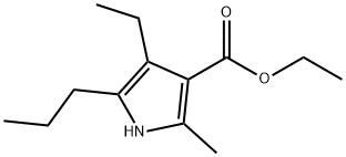 1H-Pyrrole-3-carboxylicacid,4-ethyl-2-methyl-5-propyl-,ethylester(9CI) Structure