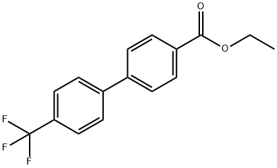 [1,1'-Biphenyl]-4-carboxylic acid, 4'-(trifluoromethyl)-, ethyl ester Structure