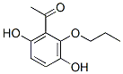 에타논,1-(3,6-디히드록시-2-프로폭시페닐)-(9CI) 구조식 이미지