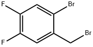 1-Bromo-2-(bromomethyl)-4,5-difluorobenzene, alpha,2-Dibromo-4,5-difluorotoluene 구조식 이미지