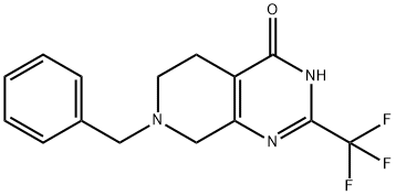 7-BENZYL-2-(TRIFLUOROMETHYL)-5,6,7,8-TETRAHYDROPYRIDO[3,4-D]PYRIMIDIN-4-OL Structure