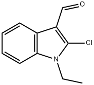 2-chloro-1-ethyl-indole-3-carbaldehyde
 Structure