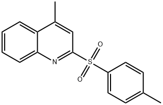 4-Methyl-2-[(4-methylphenyl)sulfonyl]quinoline Structure