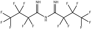 N'-(HEPTAFLUOROBUTYRYLIMIDOYL)-HEPTAFLUOROBUTYLAMIDINE Structure