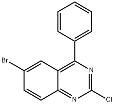 6-BROMO-2-CHLORO-4-PHENYLQUINAZOLINE 구조식 이미지
