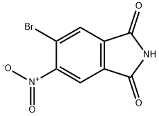 1H-Isoindole-1,3(2H)-dione, 5-broMo-6-nitro- Structure