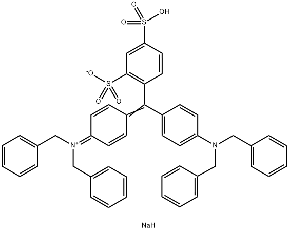 6483-73-4 hydrogen di(benzyl)[4-[[4-(dibenzylamino)phenyl](2,4-disulphonatophenyl)methylene]cyclohexa-2,5-dien-1-ylidene]ammonium, sodium salt 