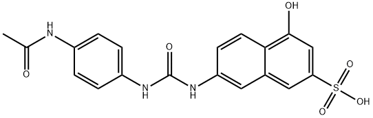 7-[[[[4-acetamidophenyl]amino]carbonyl]amino]-4-hydroxynaphthalene-2-sulphonic acid  구조식 이미지