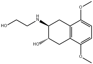 5,8-dimethoxy-2-(2-hydroxyethyl)amino-3-hydroxy-1,2,3,4-tetrahydronaphthalene 구조식 이미지