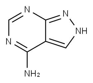 2H-Pyrazolo[3,4-d]pyrimidin-4-amine (9CI) 구조식 이미지