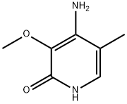 2(1H)-Pyridinone,  4-amino-3-methoxy-5-methyl- Structure