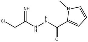 N'1-[(1-METHYL-1H-PYRROL-2-YL)CARBONYL]-2-CHLOROETHANEHYDRAZONAMIDE 구조식 이미지