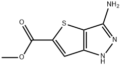 1H-Thieno[3,2-c]pyrazole-5-carboxylic acid, 3-amino-, methyl ester 구조식 이미지