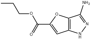 1H-Furo[3,2-c]pyrazole-5-carboxylicacid,3-amino-,propylester(9CI) 구조식 이미지