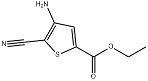 2-티오펜카르복실산,4-아미노-5-시아노-,에틸에스테르(9CI) 구조식 이미지