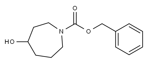 1H-AZEPINE-1-CARBOXYLIC ACID, HEXAHYDRO-4-HYDROXY-, PHENYLMETHYL ESTER 구조식 이미지