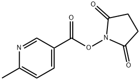 6-메틸-니코틴산2,5-디옥소-피롤리딘-1-일에스테르 구조식 이미지