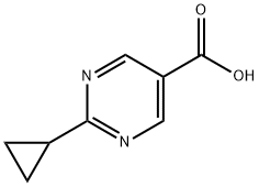 5-Pyrimidinecarboxylic acid, 2-cyclopropyl- (9CI) 구조식 이미지