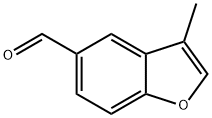 5-Benzofurancarboxaldehyde, 3-methyl- (9CI) 구조식 이미지