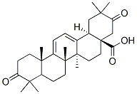 3,21-Dioxooleana-9(11),12-dien-28-oic acid Structure