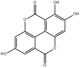 1,2,7-Trihydroxy-[1]benzopyrano[5,4,3-cde][1]benzopyran-5,10-dione 구조식 이미지