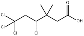 3,3-Dimethyl-4,6,6,6-tetrachlorohexanoic acid Structure