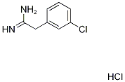 2-(3-chlorophenyl)ethanimidamide hydrochloride 구조식 이미지