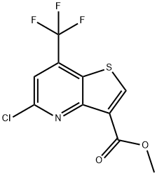 METHYL 5-CHLORO-7-(TRIFLUOROMETHYL)THIENO[3,2-B]PYRIDINE-3-CARBOXYLATE Structure