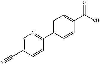 4-(4-Cyanopyridin-2-yl)benzoic acid Structure