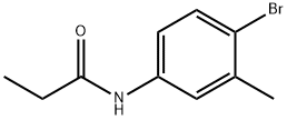 N-(4-bromo-3-methylphenyl)propanamide 구조식 이미지