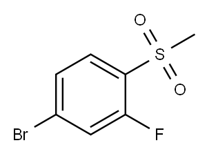 4-Bromo-2-fluoro-1-(methylsulfonyl)benzene 구조식 이미지