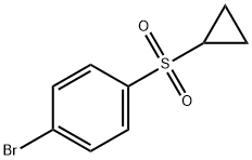 1-Bromo-4-(cyclopropanesulfonyl)benzene Structure