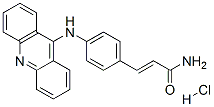 3-(4-(9-Acridinylamino)phenyl)-2-propenamide monohydrochloride Structure