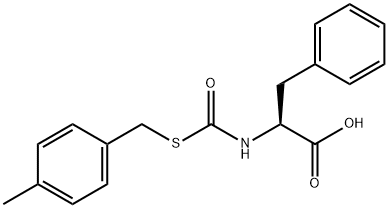 N-(4-methylbenzylthiocarbonyl)phenylalanine Structure