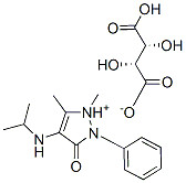 1,2-dihydro-4-(isopropylamino)-1,5-dimethyl-3-oxo-2-phenyl-3H-pyrazolium hydrogen [R-(R*,R*)]-tartrate Structure