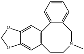 6-Methyl-10,11-methylenedioxy-5,6,7,8-tetrahydrodibenz[c,e]azocine Structure