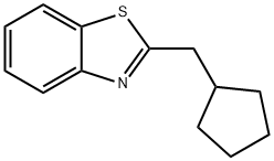 Benzothiazole, 2-(cyclopentylmethyl)- (9CI) Structure