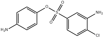 3-AMINO-4-CHLORO-BENZENESULFONIC ACID 4-AMINO-PHENYL ESTER Structure