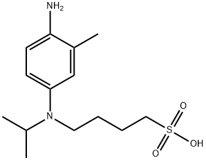 4-[(4-amino-m-tolyl)(isopropyl)amino]butane-1-sulphonic acid Structure