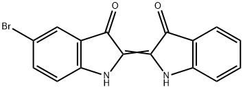3H-Indol-3-one,5-dromo-2-1,3-dihydro-3-oxo-2H-indol-2-ylidene-1,2-dihydro 구조식 이미지