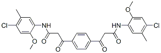 4,4'-dichloro-2,2'-dimethoxy-5,5'-dimethyl-alpha,alpha'-terephthaloyldiacetanilide  Structure