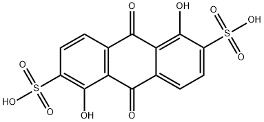 1,5-дигидрокси-9,10-диоксо-9,10-дигидроантрацен-2,6-дисульфокислота структурированное изображение