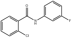 2-chloro-N-(3-fluorophenyl)benzamide Structure