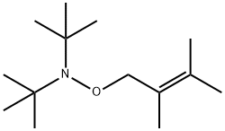 N-[(2,3-Dimethyl-2-butenyl)oxy]-N-tert-butyl-2-methyl-2-propanamine Structure