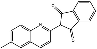 2-(6-methyl-2-quinolyl)-1H-indene-1,3(2H)-dione  Structure