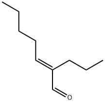 (E)-2-propylhept-2-enal Structure