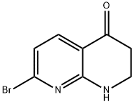 7-BROMO-2,3-DIHYDRO-1,8-NAPHTHYRIDIN-4(1H)-ONE 구조식 이미지